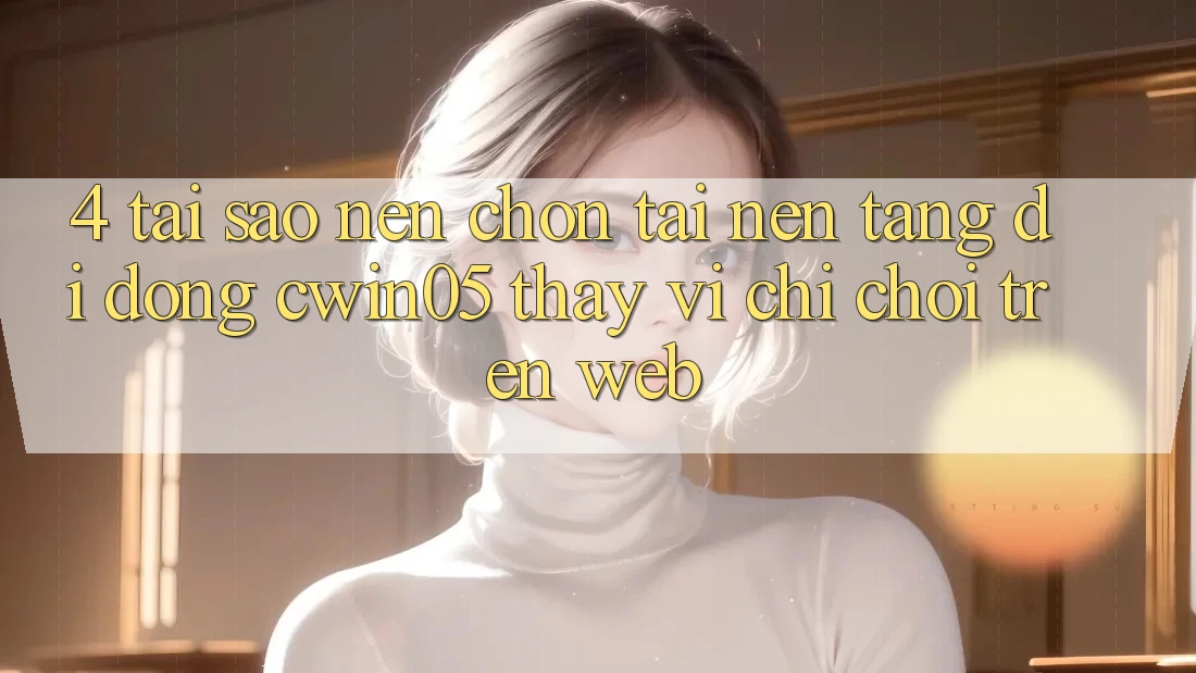 4. Tại Sao Nên Chọn Tải Nền tảng di động cwin05 Thay Vì Chỉ Chơi Trên Web?