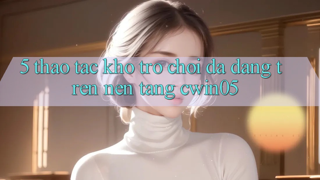 5. Thao tác Kho Trò Chơi Đa Dạng Trên Nền Tảng cwin05 5. Thao tác Kho Trò Chơi Đa Dạng Trên Nền Tảng cwin05