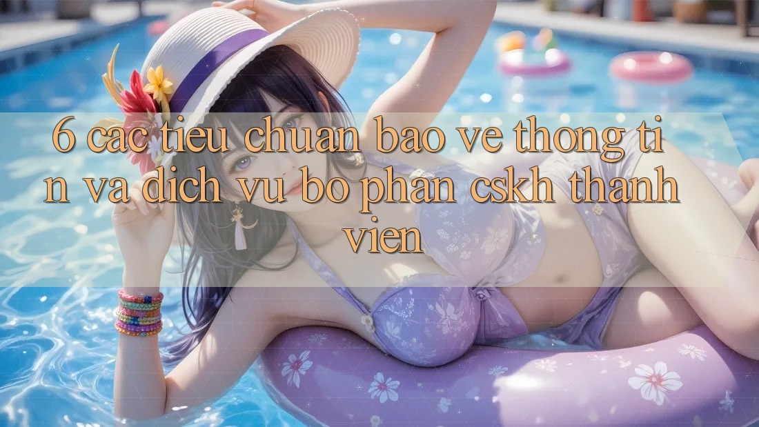 6. Các Tiêu Chuẩn Bảo vệ thông tin Và Dịch Vụ Bộ phận CSKH Thành viên