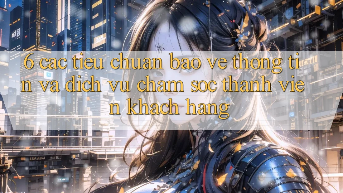 6. Các Tiêu Chuẩn Bảo vệ thông tin Và Dịch Vụ Chăm sóc thành viên Khách Hàng