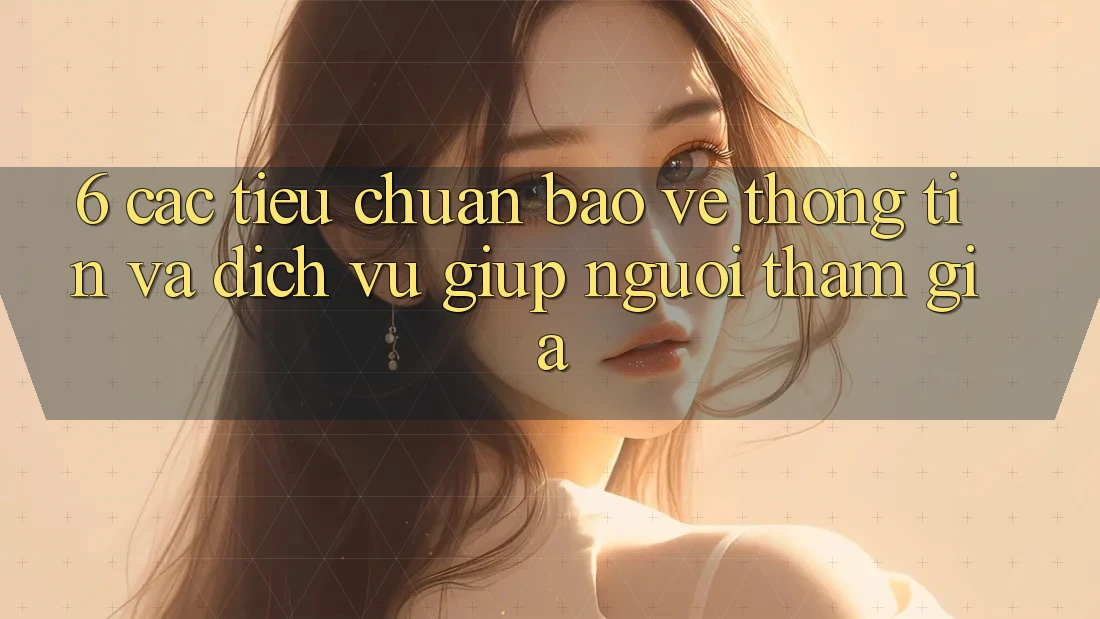 6. Các Tiêu Chuẩn Bảo vệ thông tin Và Dịch Vụ Giúp Người tham gia 6. Các Tiêu Chuẩn Bảo vệ thông tin Và Dịch Vụ Giúp Người tham gia