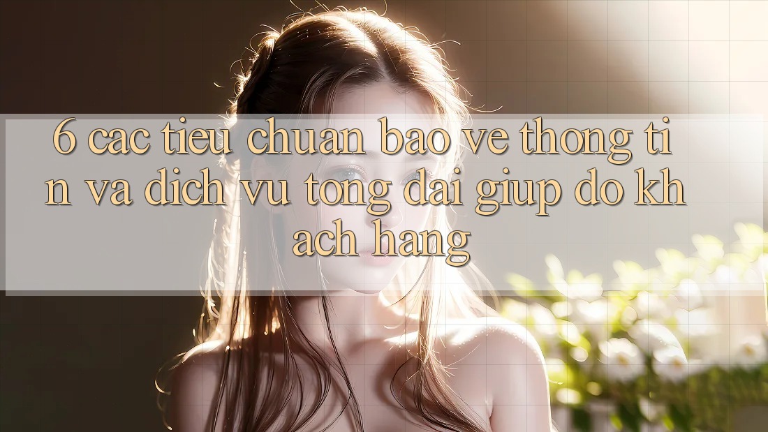 6. Các Tiêu Chuẩn Bảo vệ thông tin Và Dịch Vụ Tổng đài giúp đỡ Khách Hàng 6. Các Tiêu Chuẩn Bảo vệ thông tin Và Dịch Vụ Tổng đài giúp đỡ Khách Hàng