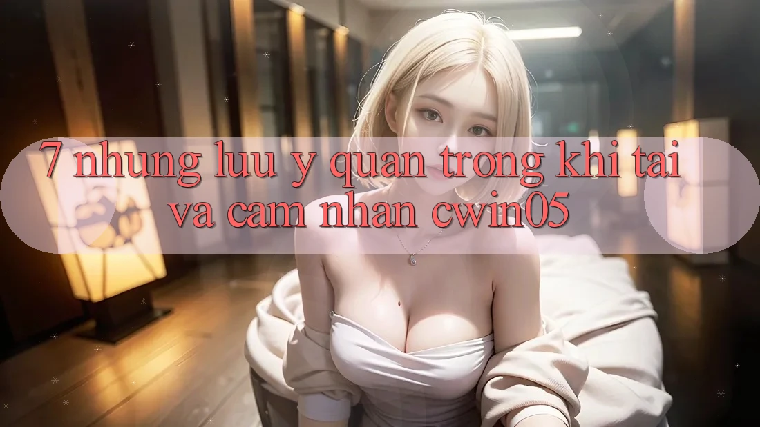 7. Những Lưu Ý Quan Trọng Khi Tải Và Cảm nhận cwin05 7. Những Lưu Ý Quan Trọng Khi Tải Và Cảm nhận cwin05