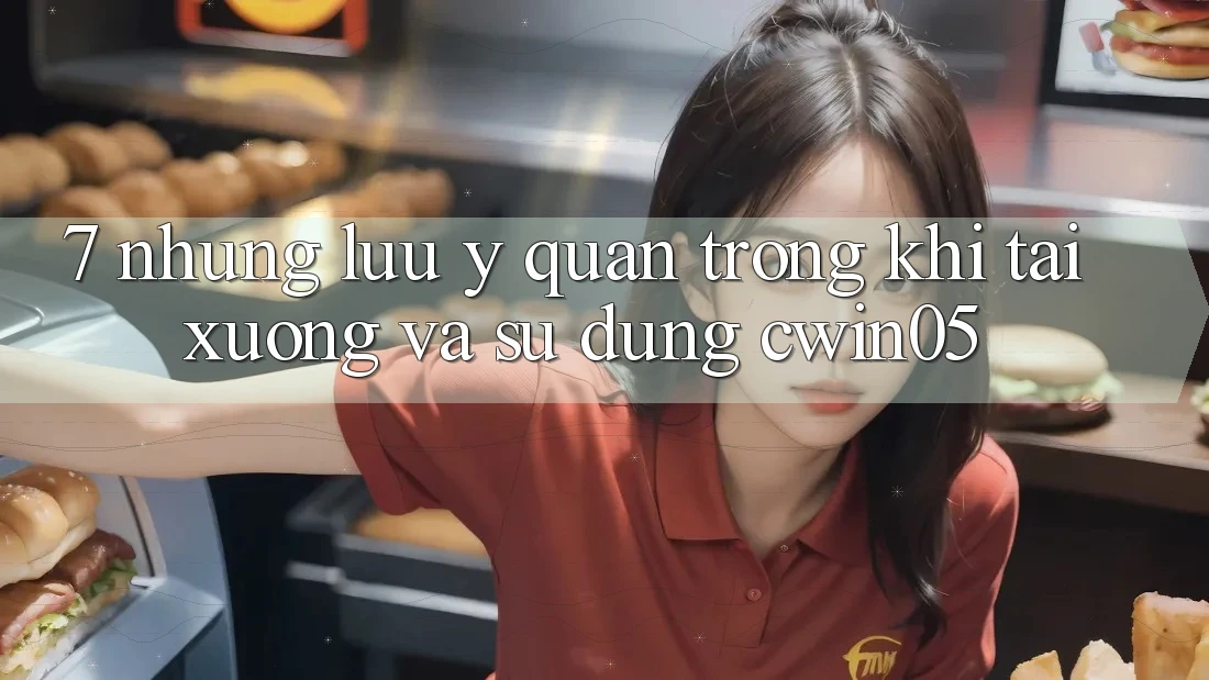 7. Những Lưu Ý Quan Trọng Khi Tải xuống Và Sử Dụng cwin05 7. Những Lưu Ý Quan Trọng Khi Tải xuống Và Sử Dụng cwin05