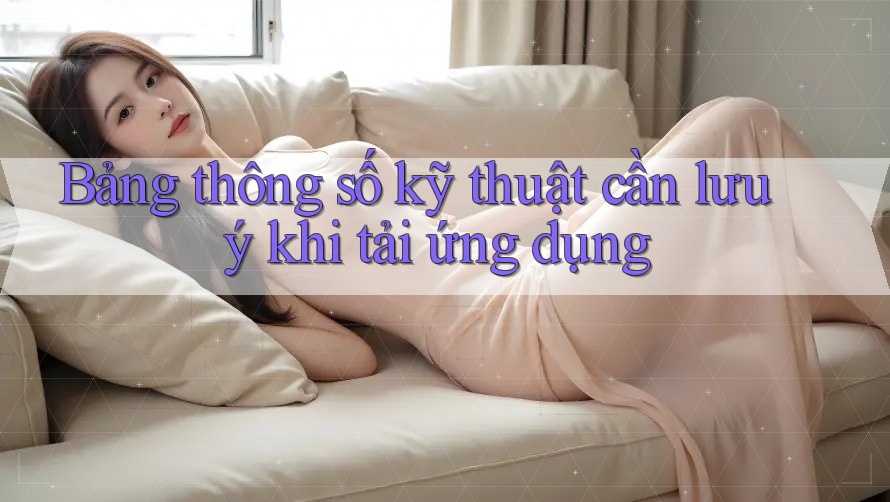 Bảng thông số kỹ thuật cần lưu ý khi tải ứng dụng