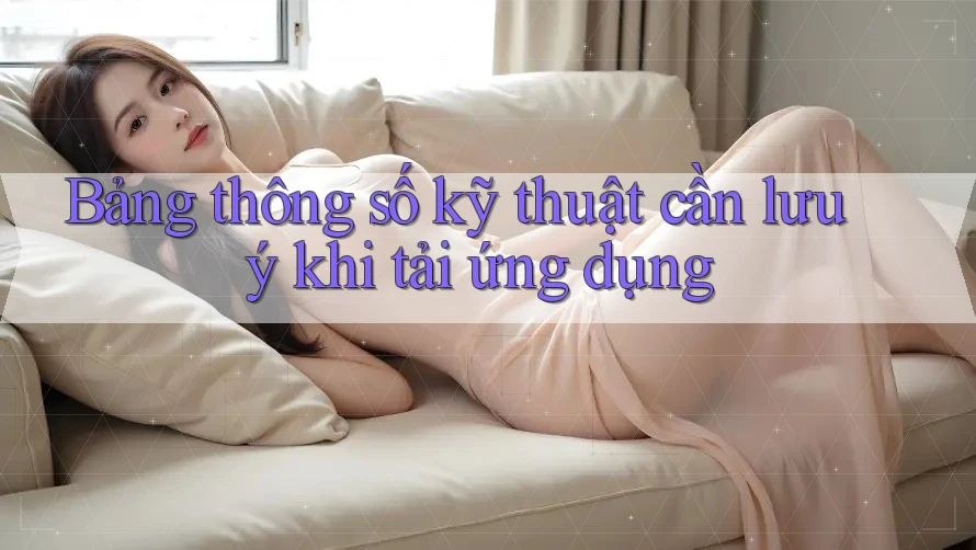 Bảng thông số kỹ thuật cần lưu ý khi tải ứng dụng