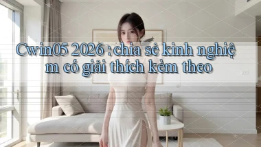 Cwin05 2026 chia sẻ kinh nghiệm có giải thích kèm theo