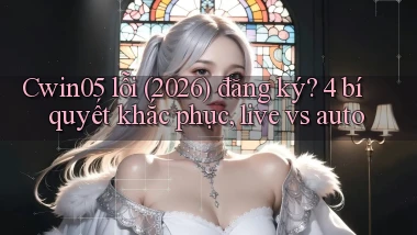 Cwin05 lỗi (2026) đăng ký 4 bí quyết khắc phục, live vs auto