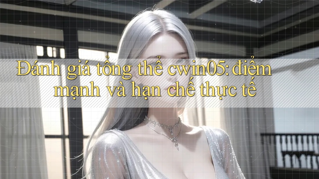 Đánh giá tổng thể cwin05: điểm mạnh và hạn chế thực tế Đánh giá tổng thể cwin05: điểm mạnh và hạn chế thực tế