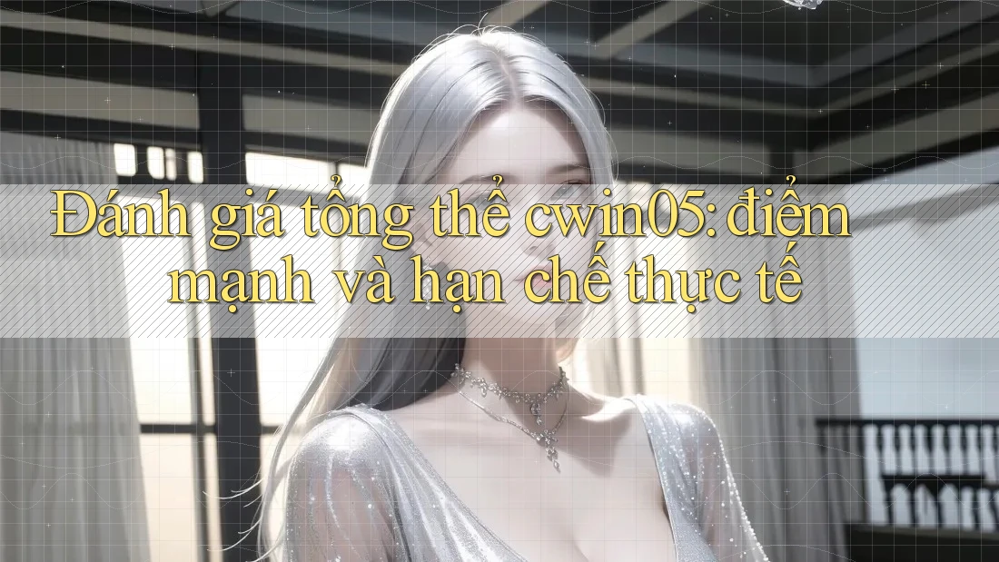 Đánh giá tổng thể cwin05: điểm mạnh và hạn chế thực tế Đánh giá tổng thể cwin05: điểm mạnh và hạn chế thực tế
