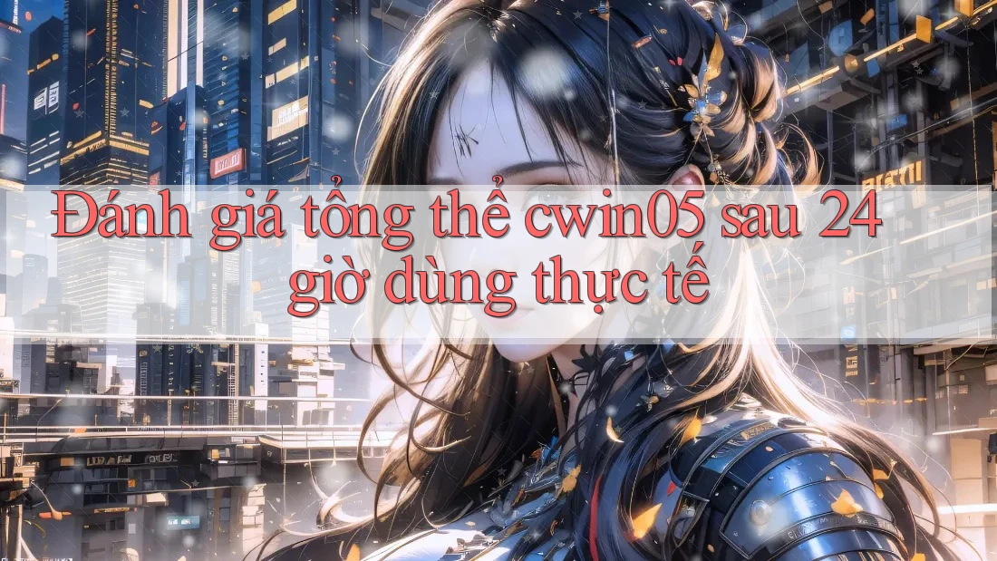 Đánh giá tổng thể cwin05 sau 24 giờ dùng thực tế Đánh giá tổng thể cwin05 sau 24 giờ dùng thực tế