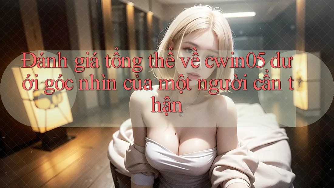 Đánh giá tổng thể về cwin05 dưới góc nhìn của một người cẩn thận Đánh giá tổng thể về cwin05 dưới góc nhìn của một người cẩn thận