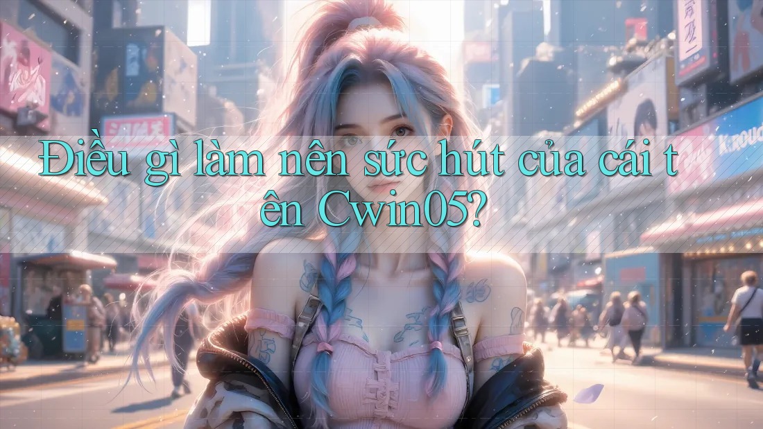 Điều gì làm nên sức hút của cái tên Cwin05? Điều gì làm nên sức hút của cái tên Cwin05?