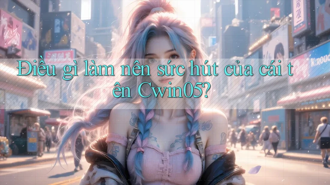 Điều gì làm nên sức hút của cái tên Cwin05?