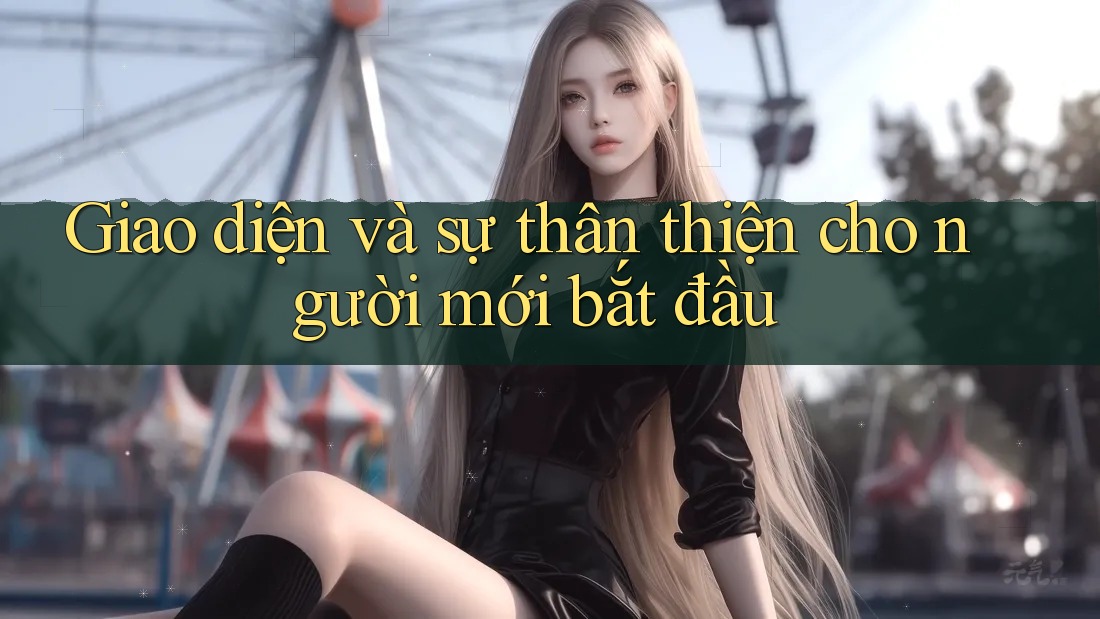 Giao diện và sự thân thiện cho người mới bắt đầu Giao diện và sự thân thiện cho người mới bắt đầu