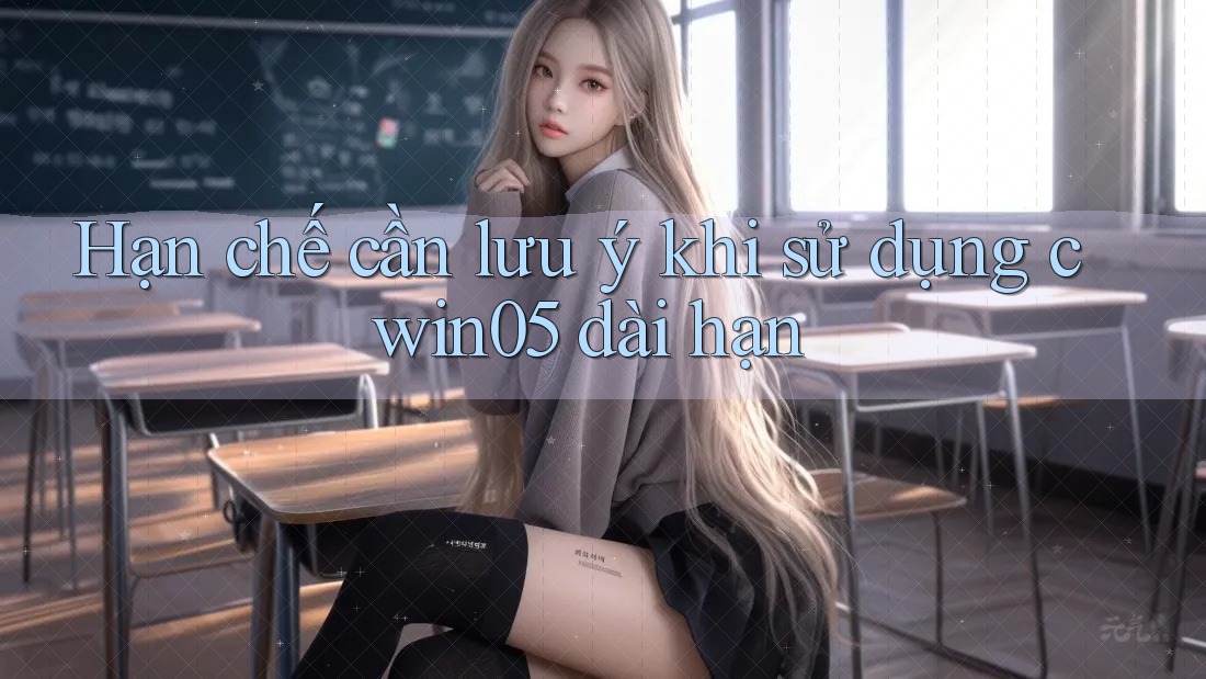 Hạn chế cần lưu ý khi sử dụng cwin05 dài hạn