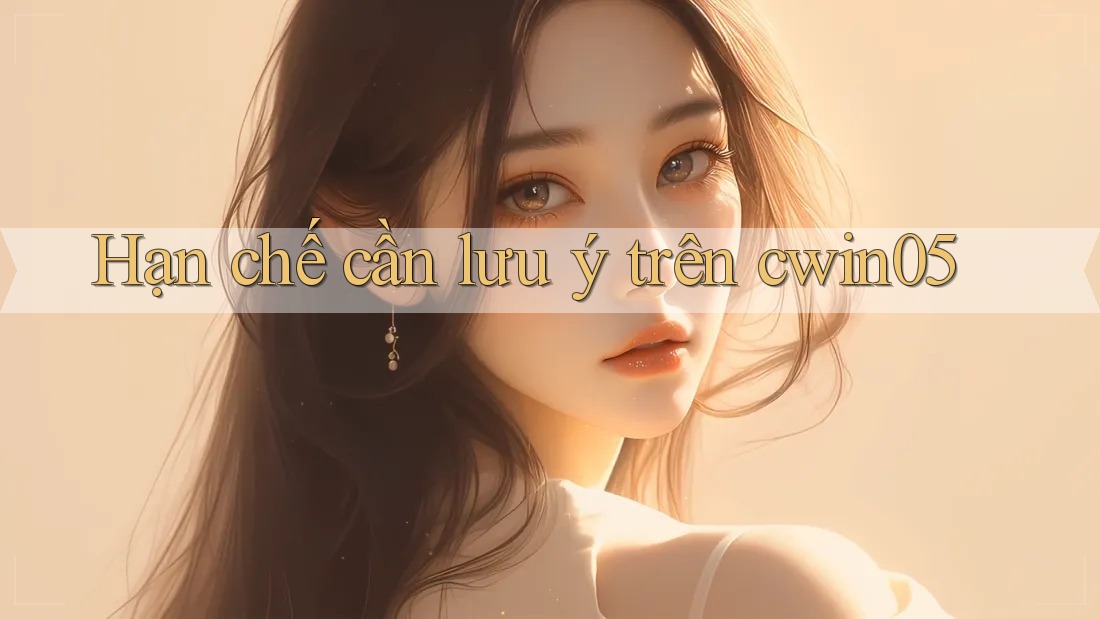 Hạn chế cần lưu ý trên cwin05