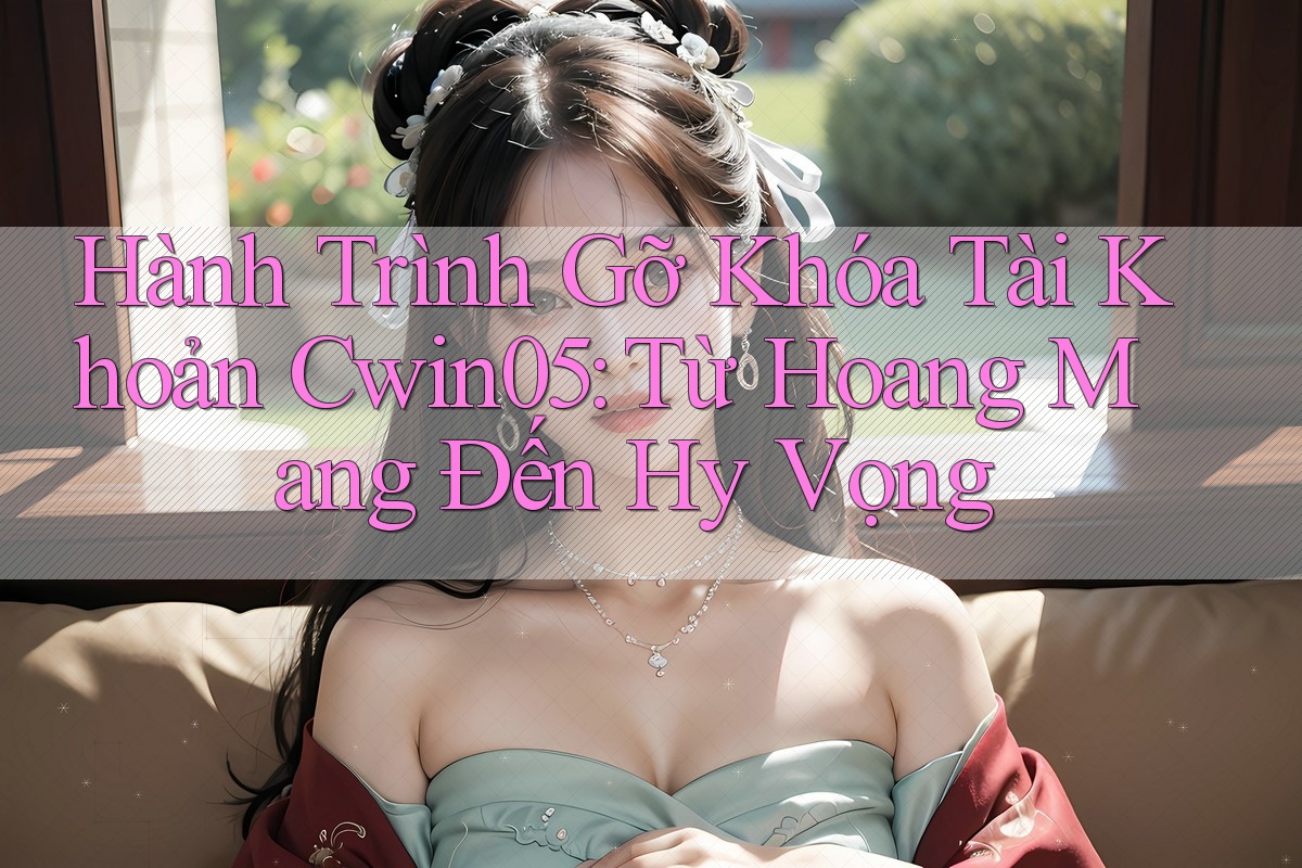 Hành Trình Gỡ Khóa Tài Khoản Cwin05: Từ Hoang Mang Đến Hy Vọng Hành Trình Gỡ Khóa Tài Khoản Cwin05: Từ Hoang Mang Đến Hy Vọng