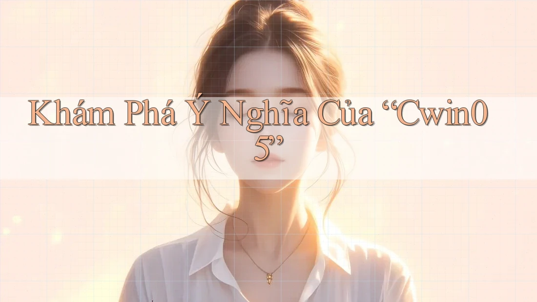 Khám Phá Ý Nghĩa Của “Cwin05” Khám Phá Ý Nghĩa Của “Cwin05”