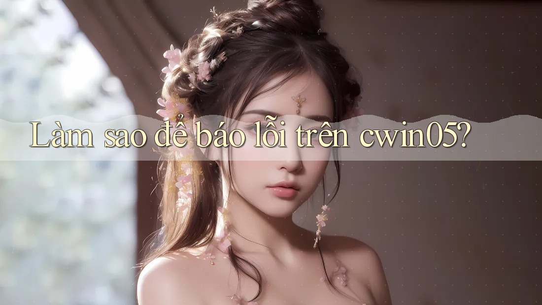 Làm sao để báo lỗi trên cwin05? Làm sao để báo lỗi trên cwin05?