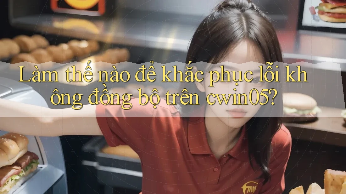 Làm thế nào để khắc phục lỗi không đồng bộ trên cwin05?