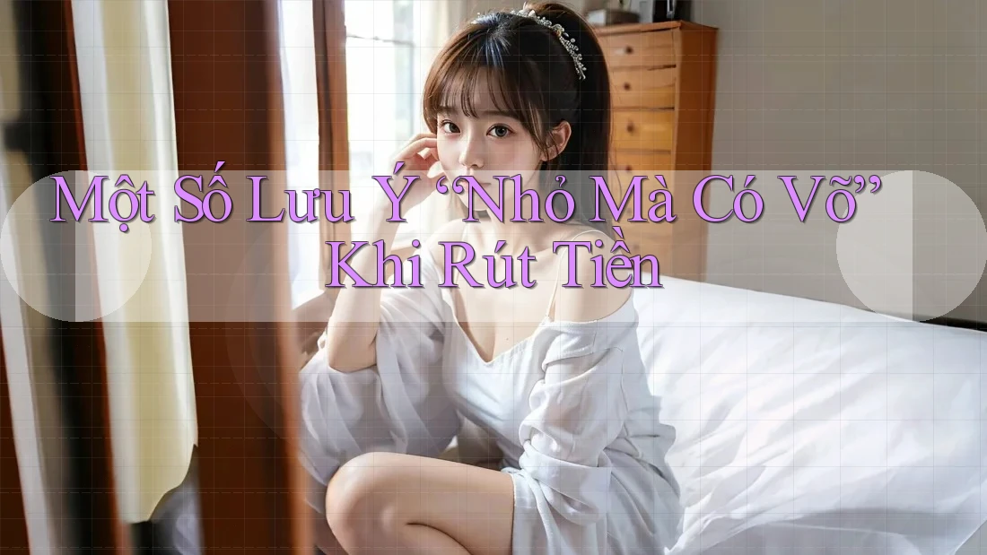 Một Số Lưu Ý “Nhỏ Mà Có Võ” Khi Rút Tiền Một Số Lưu Ý “Nhỏ Mà Có Võ” Khi Rút Tiền