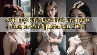 Nên hay không cwin05 cho người dùng mobile [phiên bản 2026]