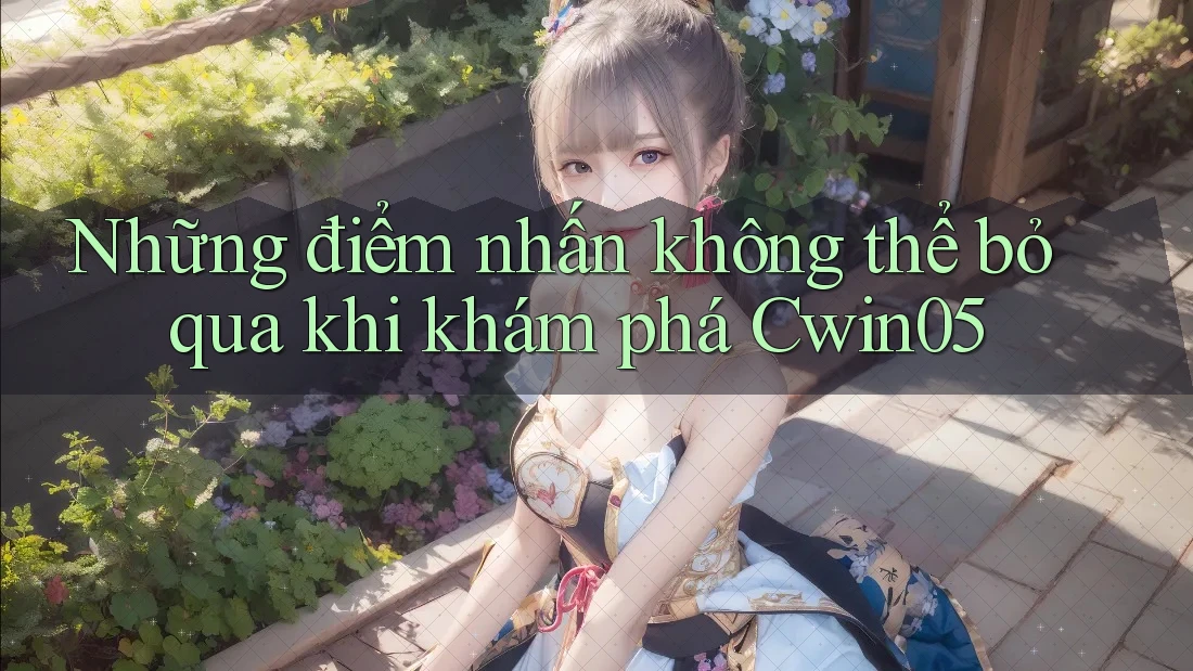 Những điểm nhấn không thể bỏ qua khi khám phá Cwin05