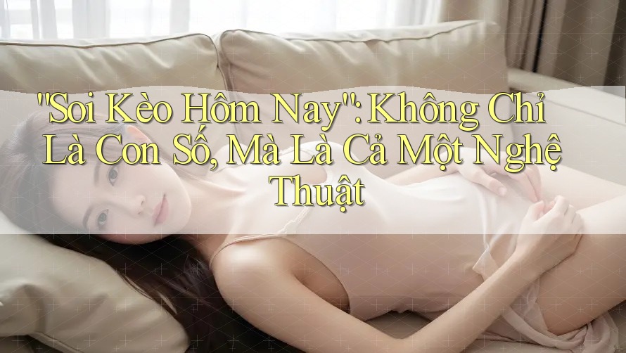 “Soi Kèo Hôm Nay”: Không Chỉ Là Con Số, Mà Là Cả Một Nghệ Thuật