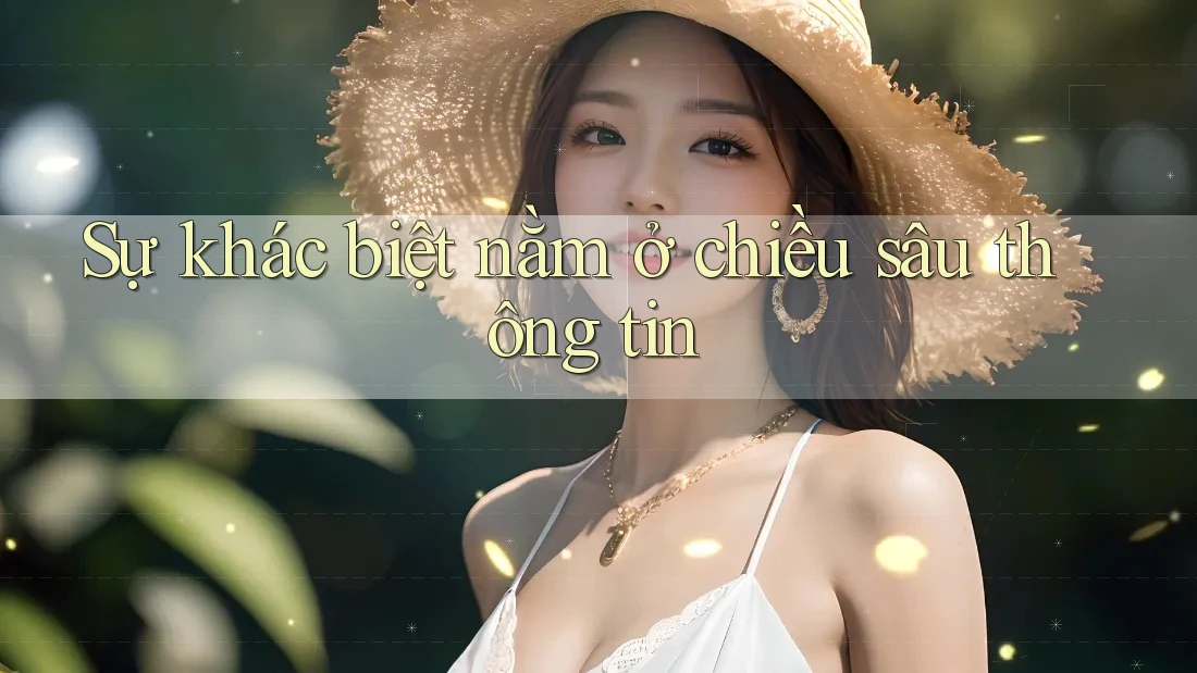 Sự khác biệt nằm ở chiều sâu thông tin