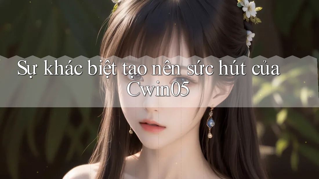 Sự khác biệt tạo nên sức hút của Cwin05 Sự khác biệt tạo nên sức hút của Cwin05