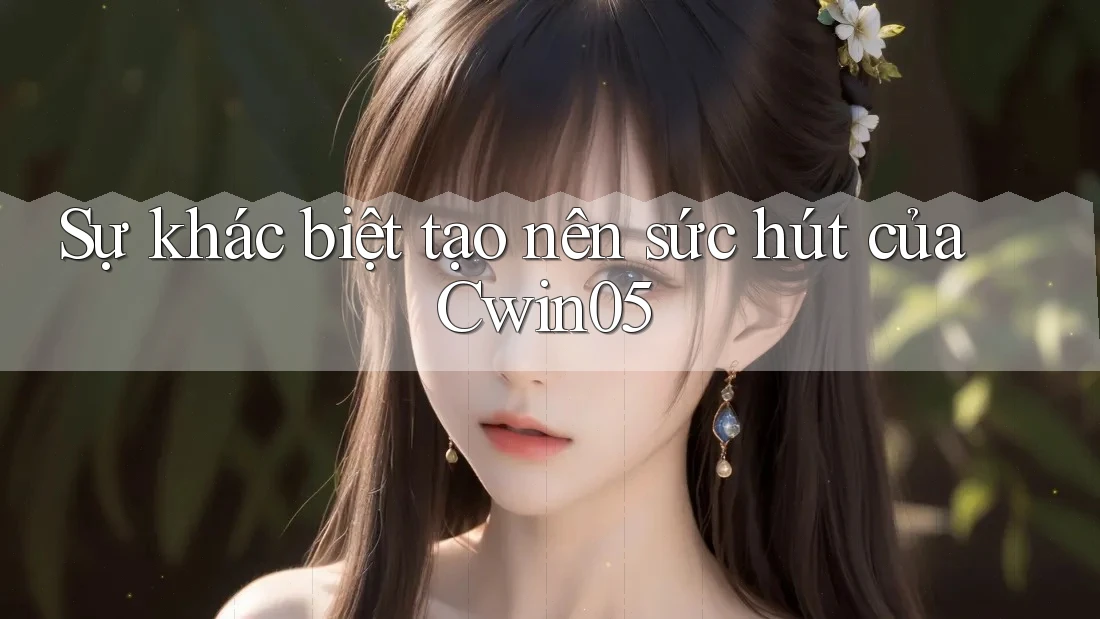 Sự khác biệt tạo nên sức hút của Cwin05 Sự khác biệt tạo nên sức hút của Cwin05