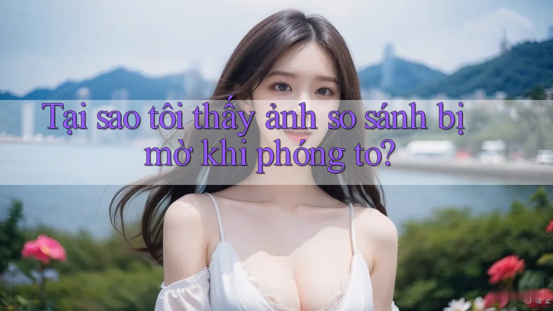 Tại sao tôi thấy ảnh so sánh bị mờ khi phóng to? Tại sao tôi thấy ảnh so sánh bị mờ khi phóng to?