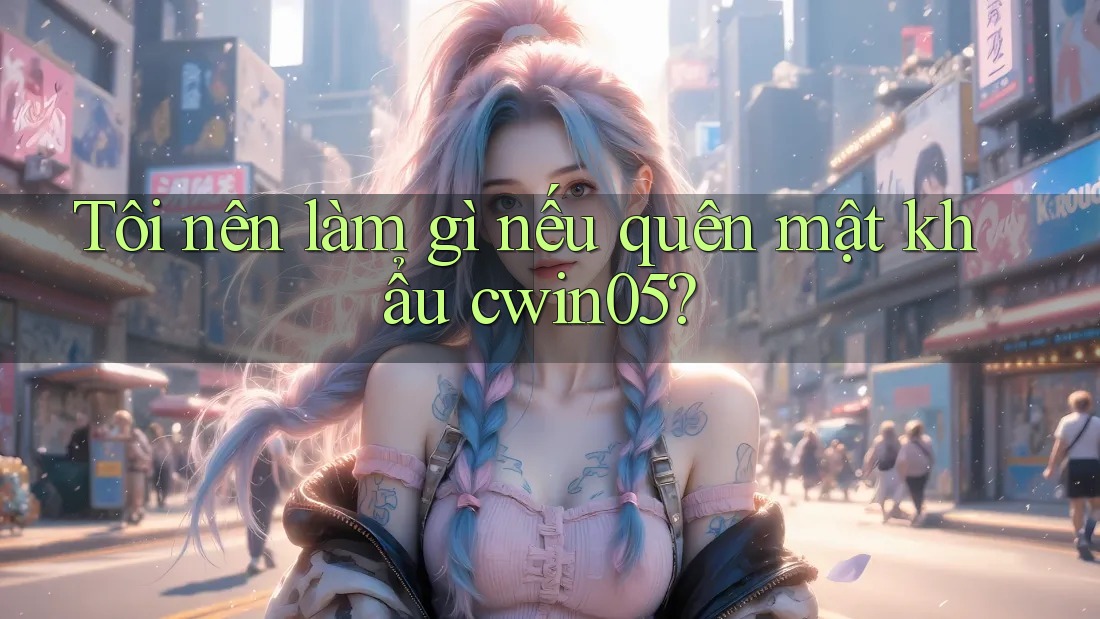 Tôi nên làm gì nếu quên mật khẩu cwin05? Tôi nên làm gì nếu quên mật khẩu cwin05?