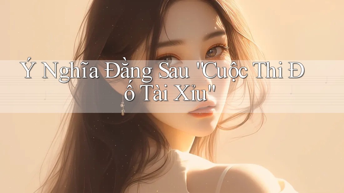 Ý Nghĩa Đằng Sau “Cuộc Thi Đố Tài Xỉu” Ý Nghĩa Đằng Sau “Cuộc Thi Đố Tài Xỉu”
