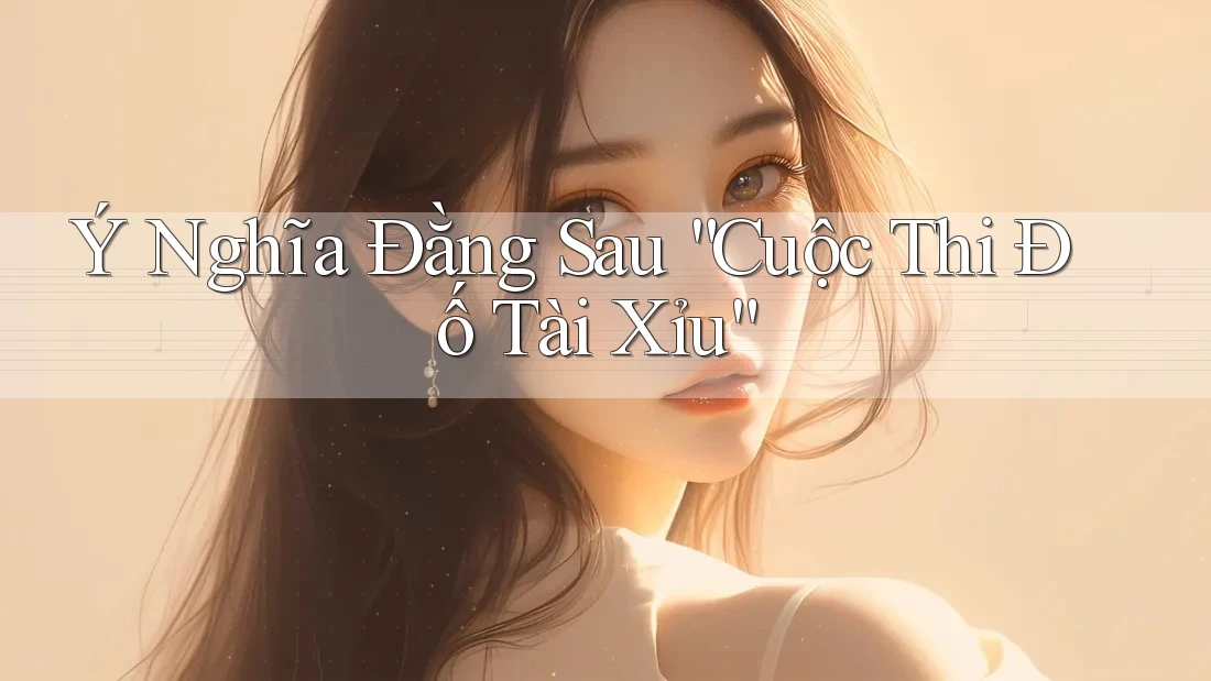 Ý Nghĩa Đằng Sau “Cuộc Thi Đố Tài Xỉu”